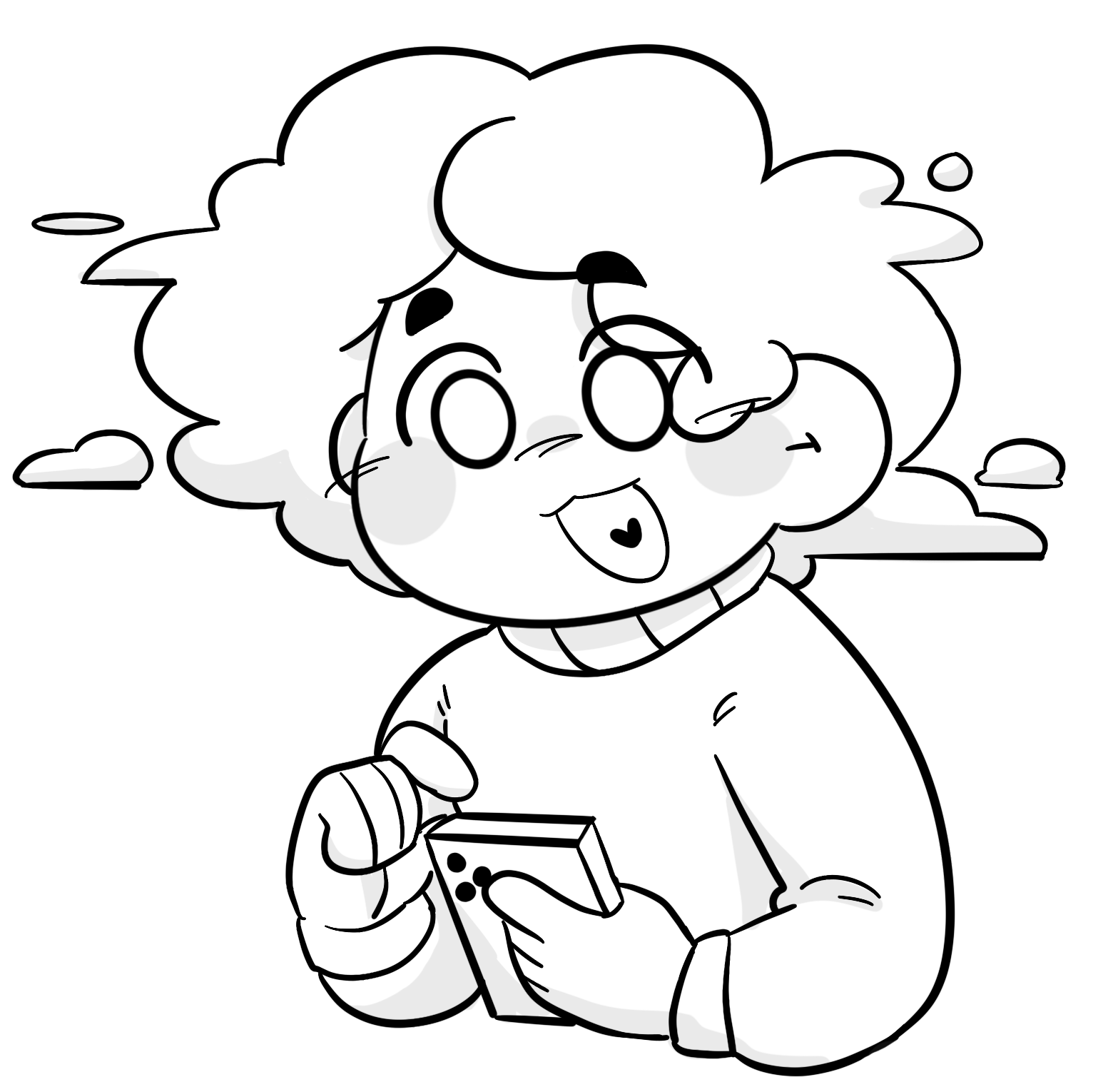 Cloud Mascot is playing